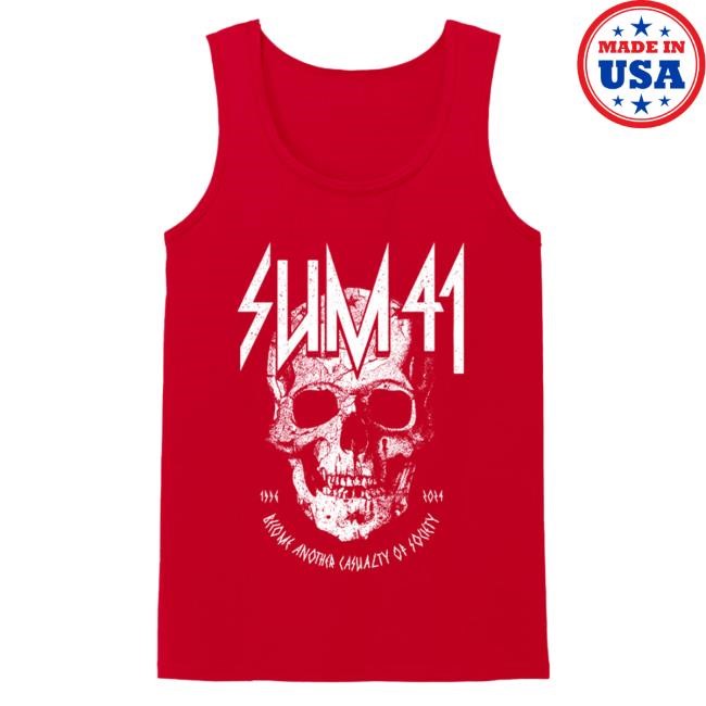 Sum 41 | Official Merch Store | Become Another Casualty Tank Pullover Shirt - Black Pullover Shirt Sum41 Shop