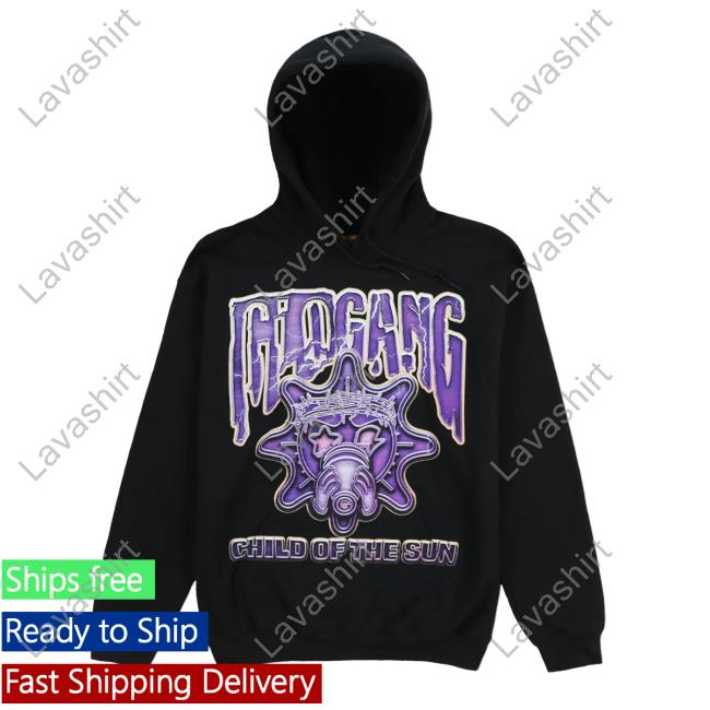 Glo Gang Worldwide Electric Purple Sun Sweatshirt