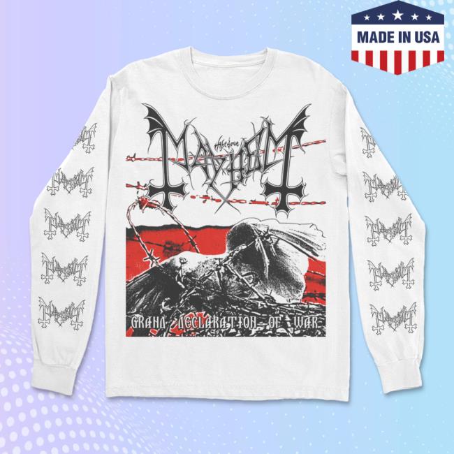 Official Mayhem Kings Road Store Shop Merch Grand Declaration of War (White) Longsleeve