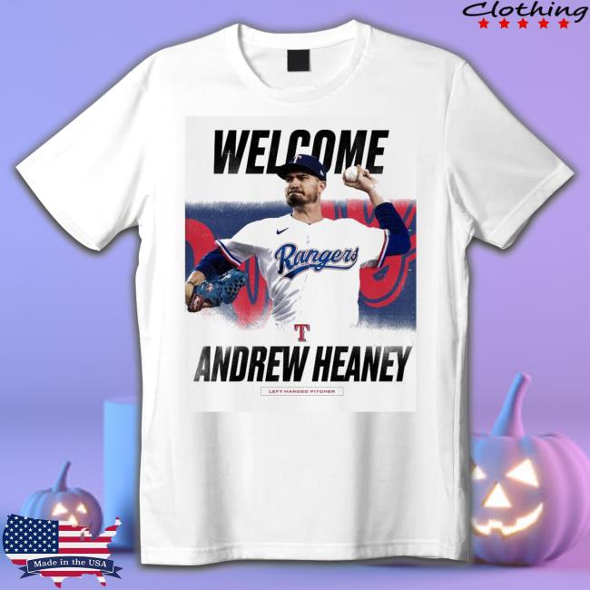 Official Top welcome Andrew Heaney Rangers Long Sleeve T Shirt