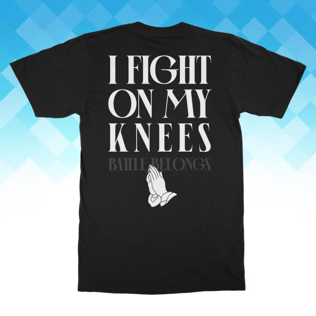 Official Phil Wickham Merch Store Shop I Fight On My Knees - Shirt New (Black) PhilWickham
