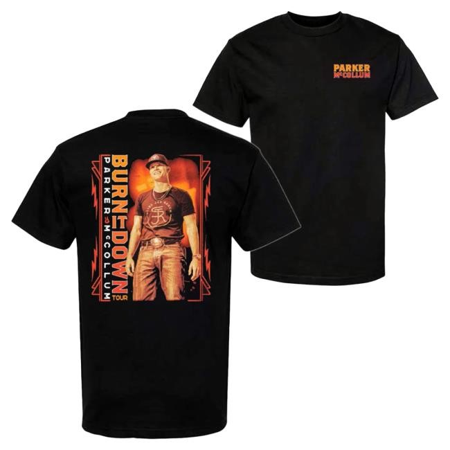 Official Parker Mccollum Merch Shop 2024 Burn It Down Photo Popover Shirt ParkerMccollum