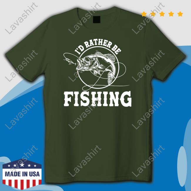 Fishinghero I'd Rather Be Fishing Crewneck Sweatshirt