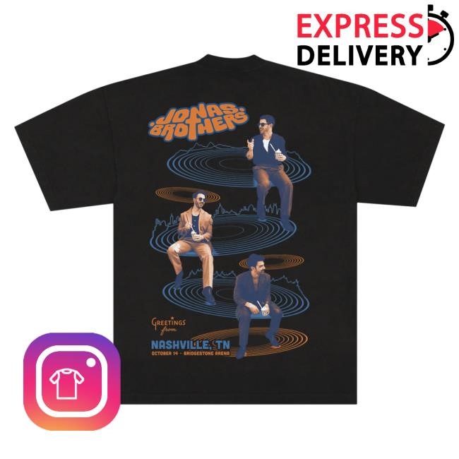 Official Jonas Brothers Merch Store Shop Greetings From Your Hometown - Nashville, TN Tshirt JonasBrothers