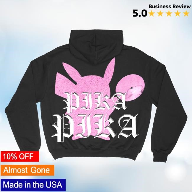 Official Fuerza Regida Merch Shop Fuerza Regida Pika Pika Popover Sweatshirt - Pink