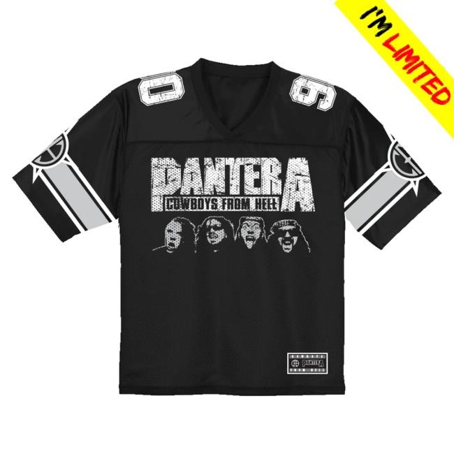 Official Pantera Merch Store Domination Football Jersey Shirts