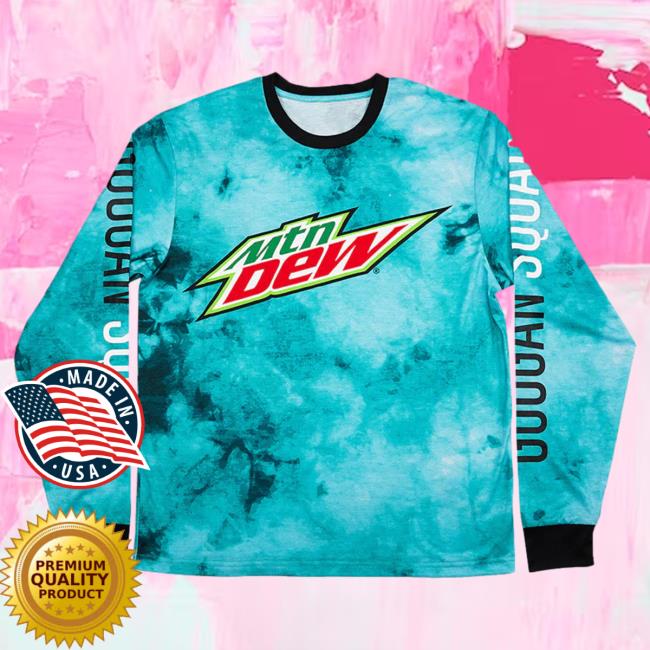 Official Optic Gaming Merch Store Optic Gaming Optic X Googan X Mtn Dew Long Sleeve - Blue Tie Dye Optic Gaming Apparel Clothing Shop OpticGaming
