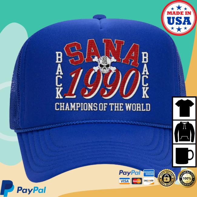 Official Sana Detroit Red Wings Sana Detroit Bad Boys Back 2 Back Trucker Cap - Blue