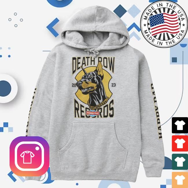 Official Happy Dad Merch Store Shop Happy Dad X Death Row Dogg Chain Hoodies Grey