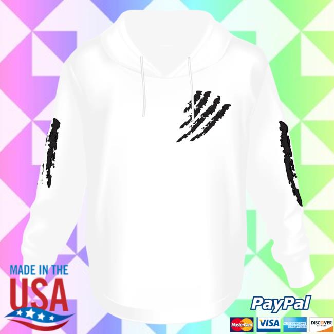 Official 6ix9ine Merch Store Tekashi 6Ix9ine White Attractive Hoodie Tata Claw Black