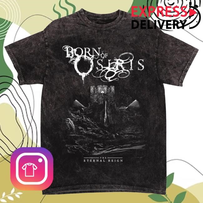 Official Sumerian Records Merch Store Born Of Osiris - "Eternal Reign" Album Art Mineral Wash Shirt New
