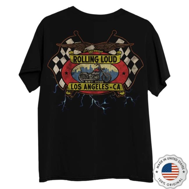 Official Rolling Loud Merch Store Shop Rolling Loud RL Moto Popover Shirt RollingLoud
