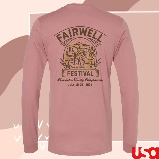 Official Fairwell Festival Merch Store Cowboy Long Sleeve Shirts Lineup