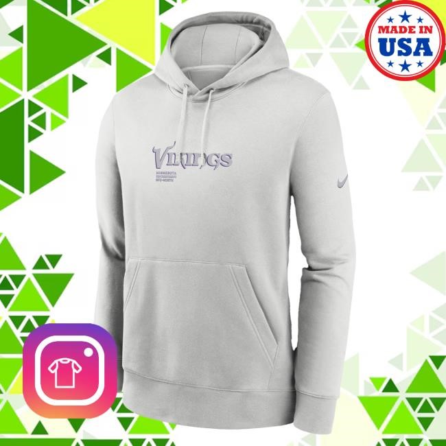 Official Minnesota Vikings Shop Men's Nike Gray Minnesota Vikings Edge Pack French Terry Club Hooded Sweatshirt MinnesotaVikings