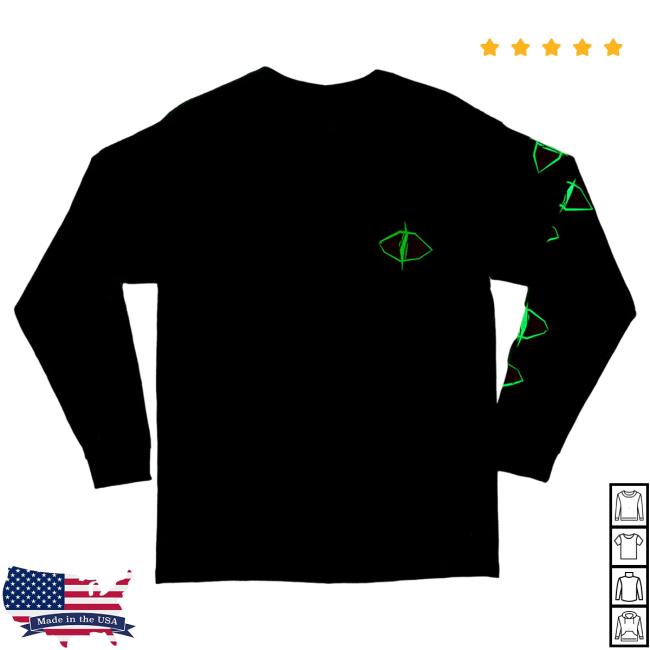 Official Critical Role Merch Store Eyes Of Nine Long Sleeve Shirt Black/Green CriticalRole Shop