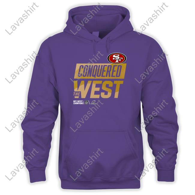 Official San Francisco 49Ers Conquered The West Hoodie