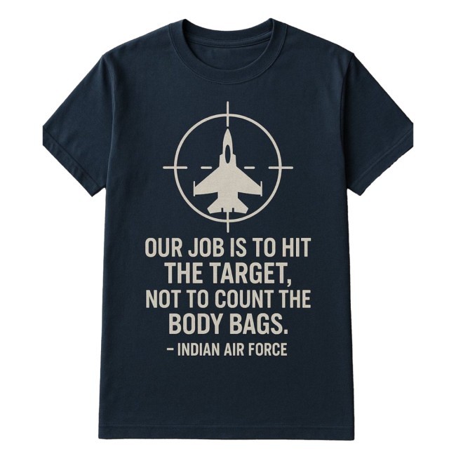 Our Job Is To Hit The Target, Not To Count The Body Bags - Indian Air Force Shirt