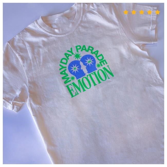 Official Mayday Parade Merch Store Shop Mayday Parade Emotion - Ivory T-Shirt Official Mayday Parade Merch Store Shop Mayday Parade Emotion - Ivory Attractive Shirt