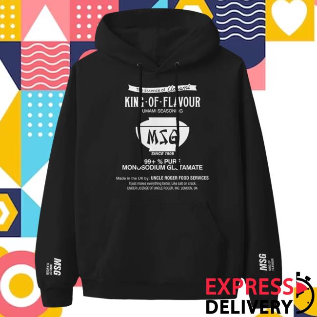 Official Uncle Roger Merch Store Sabaton Msg Black Attractive Hoodie Uncleroger Shop