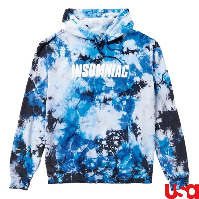 Official Insomniac Shop Merch Store InsomniacShop Insomniac Dyeguy Sweaters Tie Dye Blue
