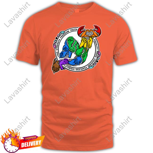 Love Strength Freedom Truth Equality Pride Courage Fearless Visibility Long Sleeve Tee New Jersey Devils Equality Pride Courage Fearless Visibility Shirt