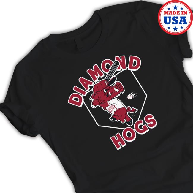 Official Men’s Arkansas Diamond Hogs Vintage Hoodie