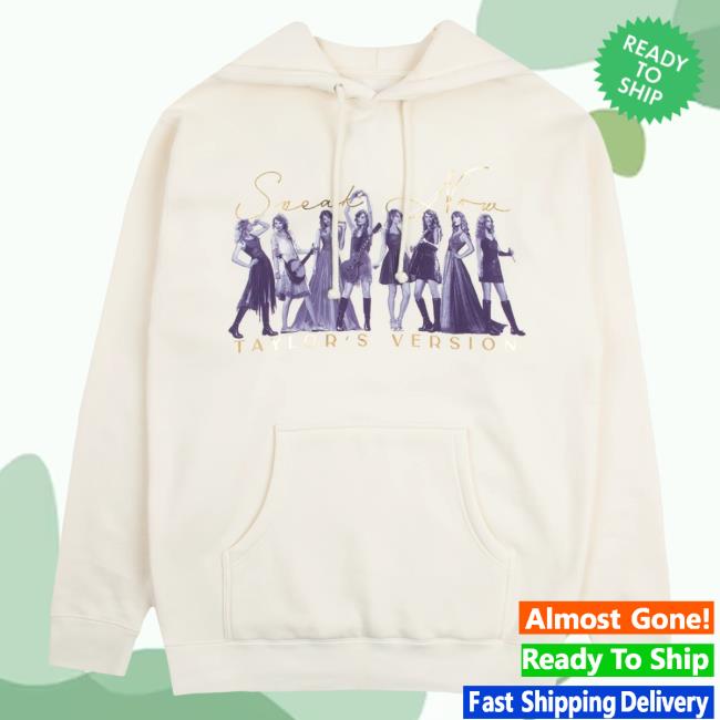 Official Taylor Swift Merch Store Speak Now (Taylor's Version) Eras Beige Popover Hoodie TaylorSwift Apparel Clothing Shop