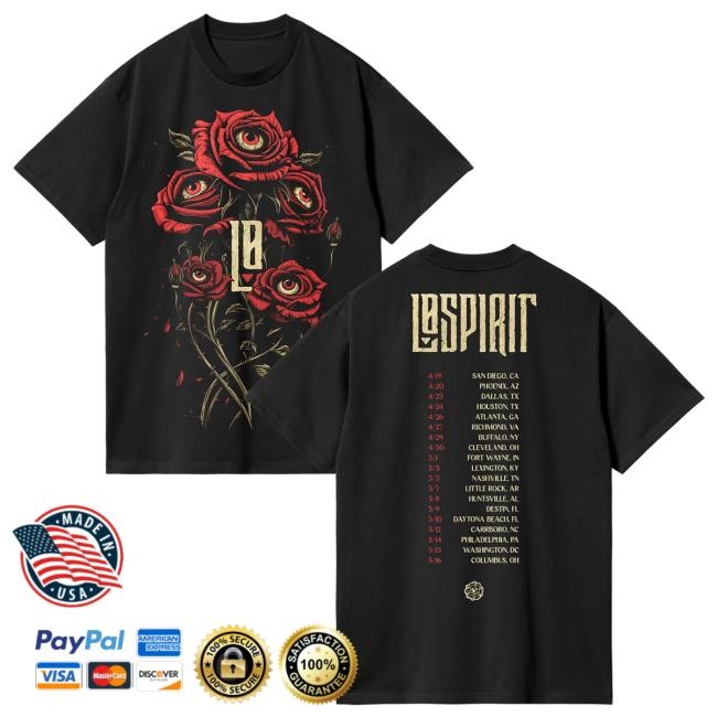 Rose Eye Tour Shirt Lo Spirit Merch