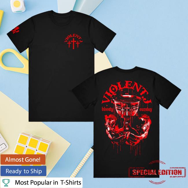 Official Icp Merch Clothing Store Insane Clown Posse Violent J Bloody Sunday Blood Chalice Black Shirts