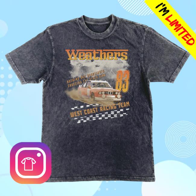 Official Sumerian Records Merch Store Weathers Racing Team Tee in Black
