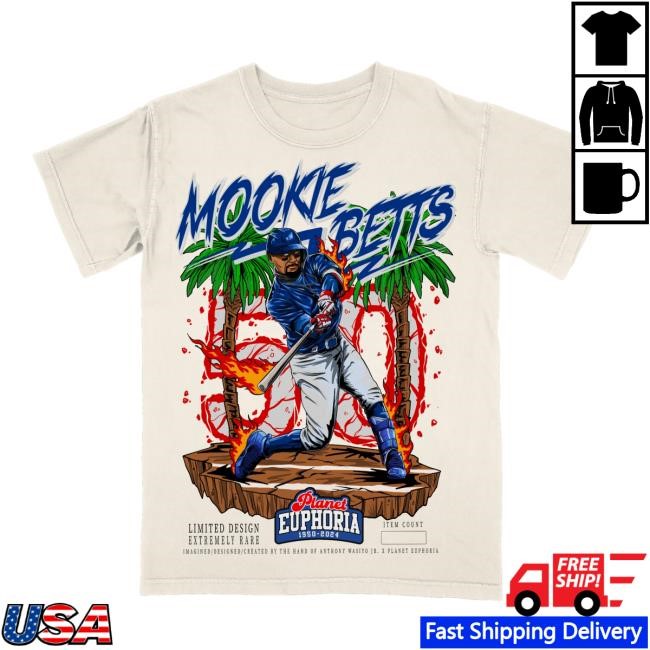 Planet Euphoria Merch Mookie Betts Shirt #/500 – Euphoria Shop