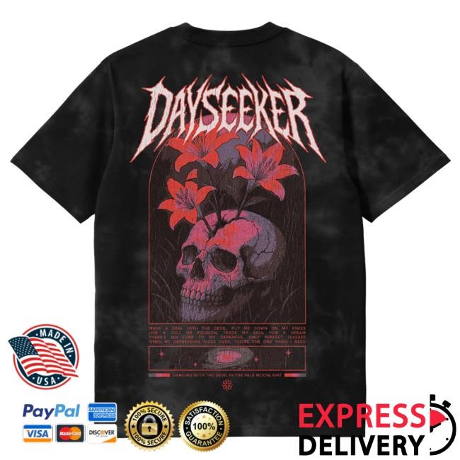 Official Dayseeker Creature Metal Dye Top Shirt