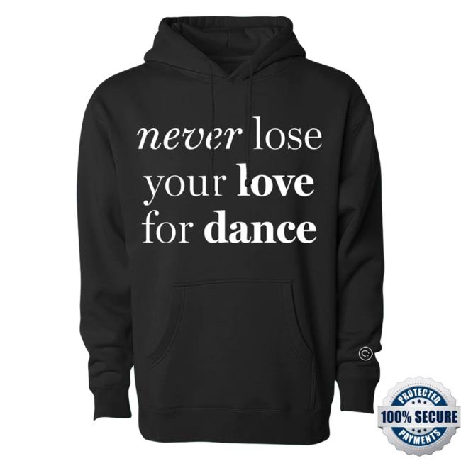 Official Charli D'Amelio Merch Store Charli D'Amelio Never Lose Your Love For Dance Sweaters Black Charli D'Amelio Apparel Clothing Shop CharliD'Amelio