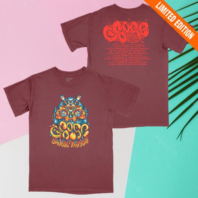 Official Goose The Band Merch Goosetheband Millward European Tour Tees