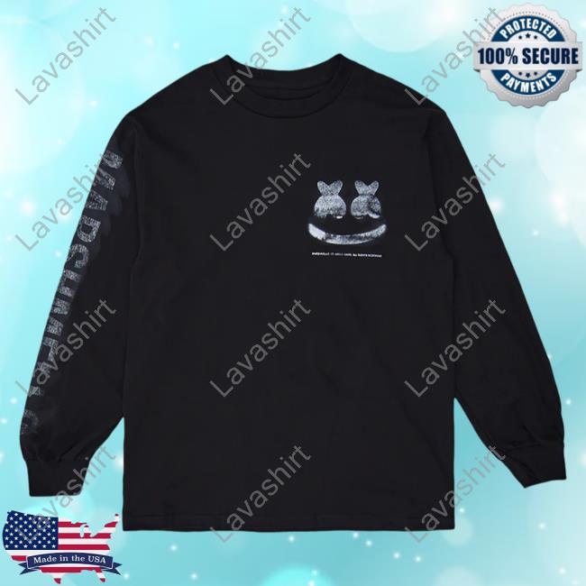 Official Marshmello Music Clothing Store Shop Out Of Focus L/S Crewneck Black Marshmellomusic Merch
