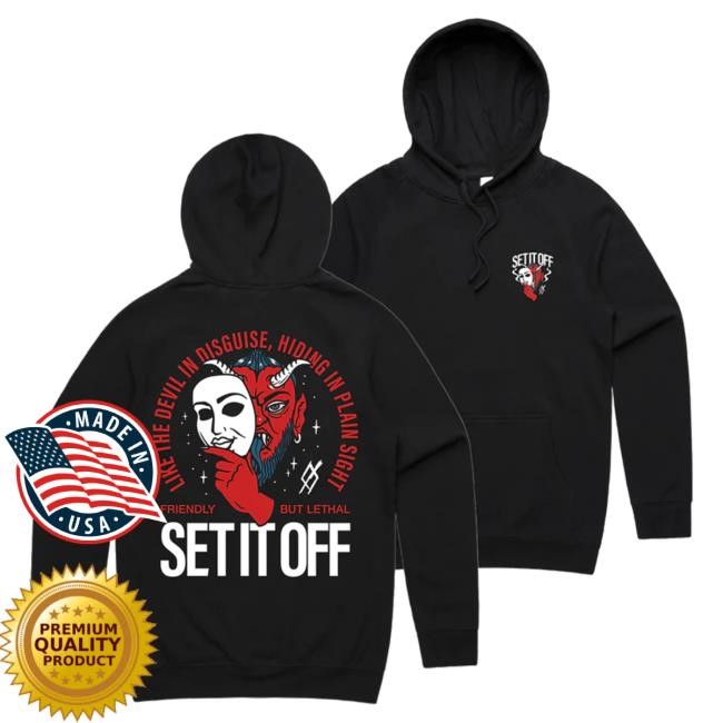 Set It Off Devil Mask Hoodie Fake Ass Friends