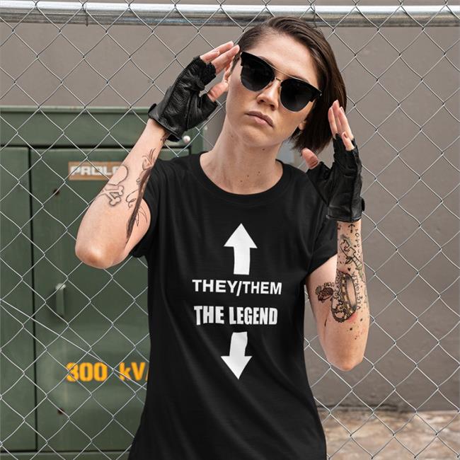 They/Them The Legend T Shirt Black