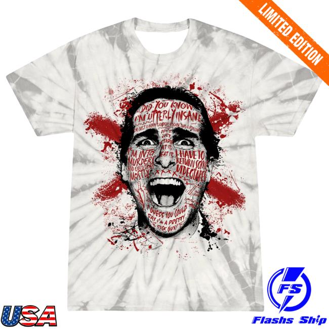 Official Cavity Colors American Psycho: Verge Of Frenzy - T-Shirt (Bone Tie-Dye)