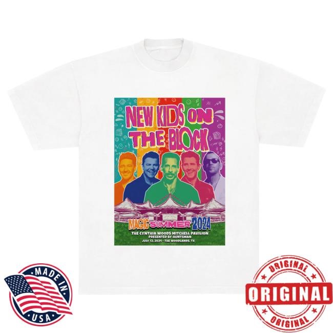 Official Shop NKOTB The Woodlands Event Top Shirt New Kids On The Block Merch
