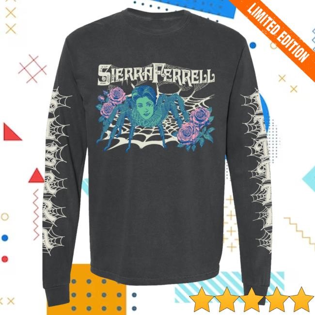 Official Sierra Ferrell Merch Shop Sierra Ferrell Spider Long Sleeve T-Shirt SierraFerrell