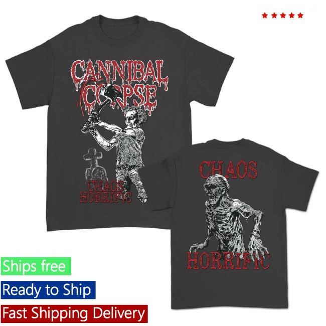 Cannibal Corpse Chaos Horrific Bootleg Tee Shirt (Dark Grey)