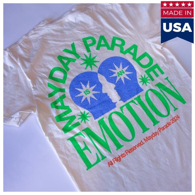 Official Mayday Parade Merch Store Shop Mayday Parade Emotion - Ivory T-Shirt Official Mayday Parade Merch Store Shop Mayday Parade Emotion - Ivory Shirt 2025