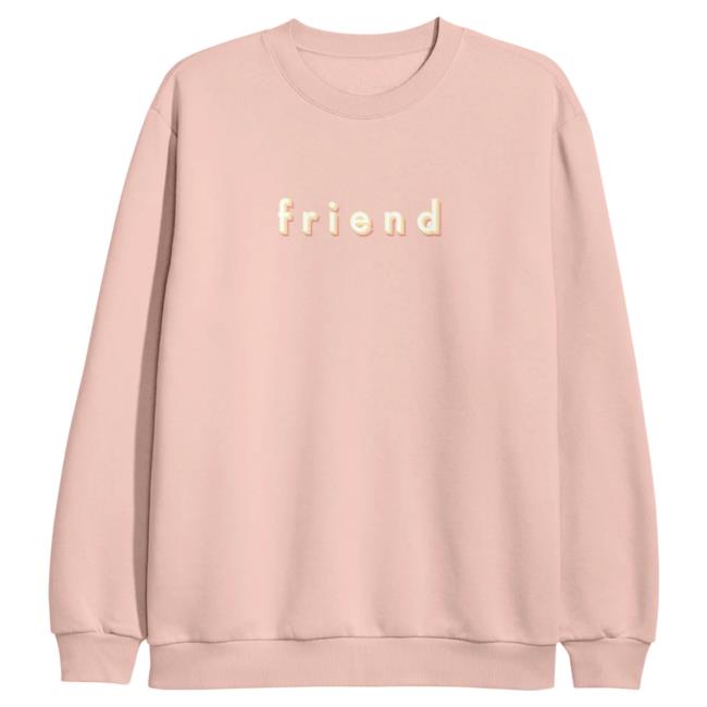 Official Merch Bar Surfaces Store Friend Crewneck Peach MerchBar Shop