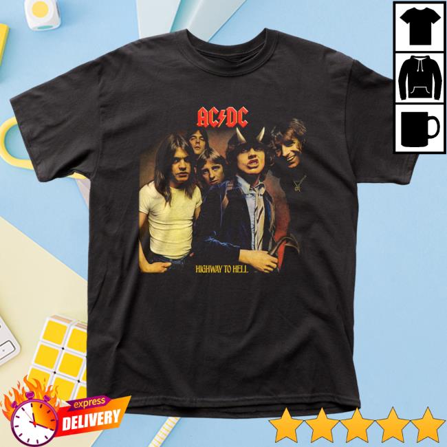 Official Ac Dc Merch Store Ac/Dc Highway To Hell 1979 Tour T Shirt Ac Dc Shop Acdc Clothing