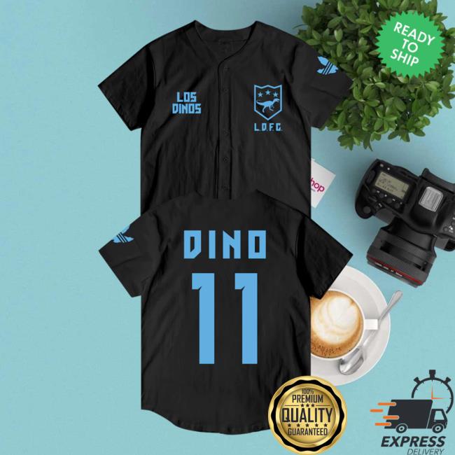 Official Last Dinosaurs Baseball Dog Days Of Summer Dino 11 Jersey Blue