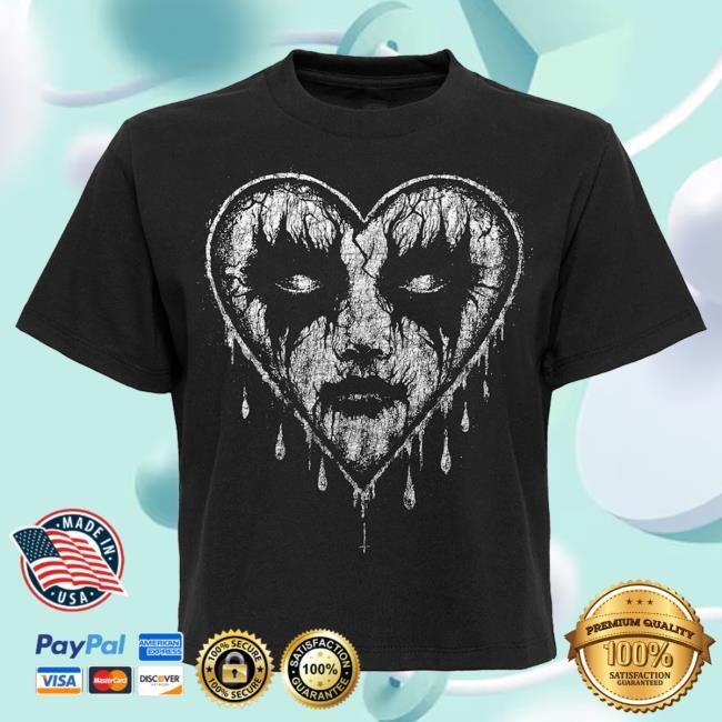 Women's Corpse Paint Heart Top Blackcraft Cult