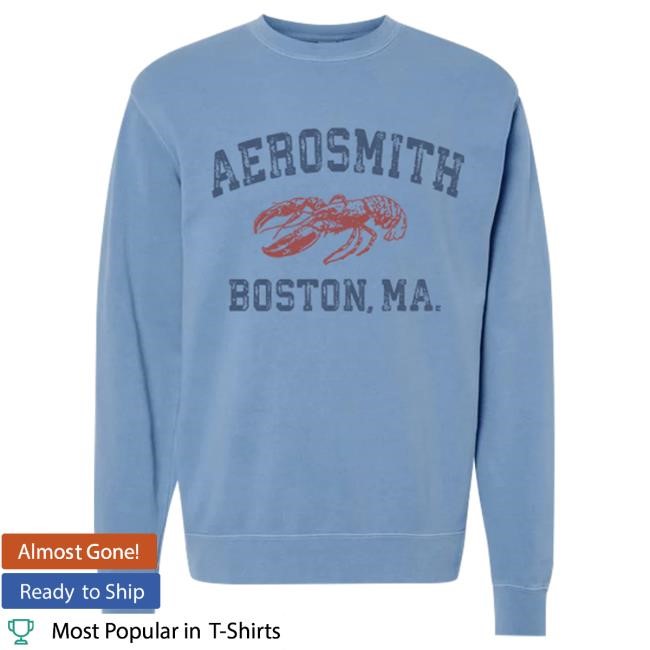 Official Aerosmith Merch Store Aerosmith & Yungblud - Boston Lobster Crewneck Sweatshirt