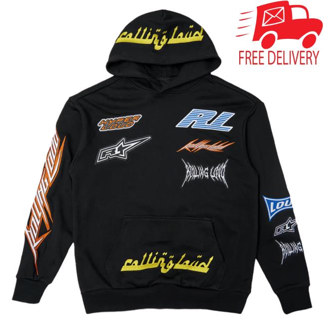 Official Rolling Loud Merch Store Rolling Loud Rl Super Moto World Tour Black Crewneck Sweatshirt Rolling Loud Apparel Clothing Shop RollingLoud