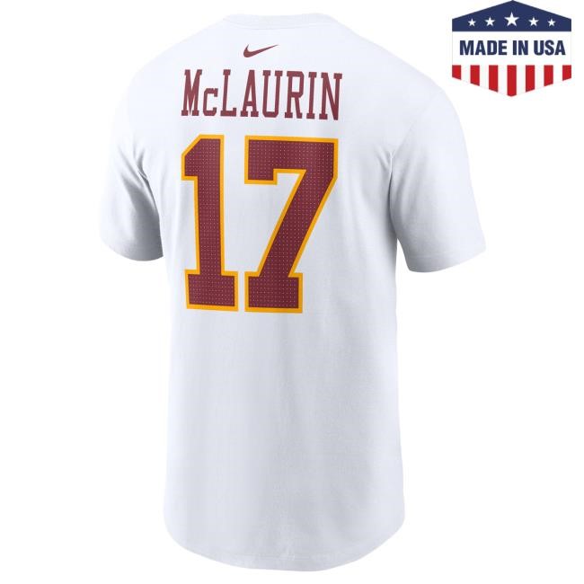 Official Men's Nike Terry McLaurin White Washington Commanders Super Bowl Era Name & Number Shirts