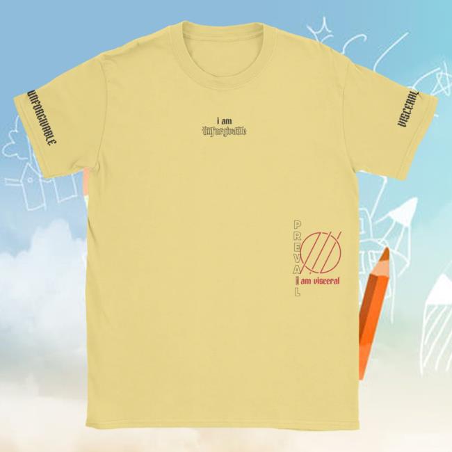 Official I Prevail Merch Store I Prevail Visceral Popover Shirt (Butter) I Prevail Apparel Clothing Shop IPrevail